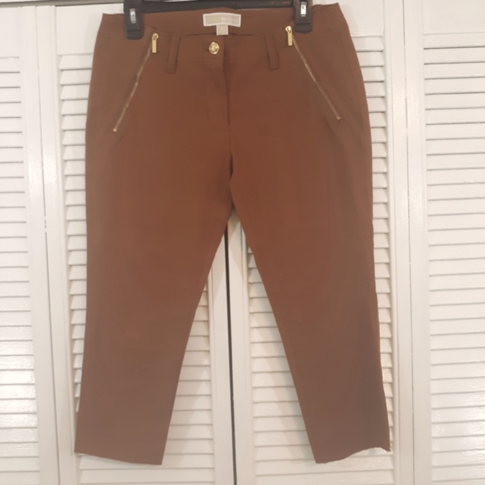 Michael kors Caramel crop raw edge Jeans pants sz 6 *C7